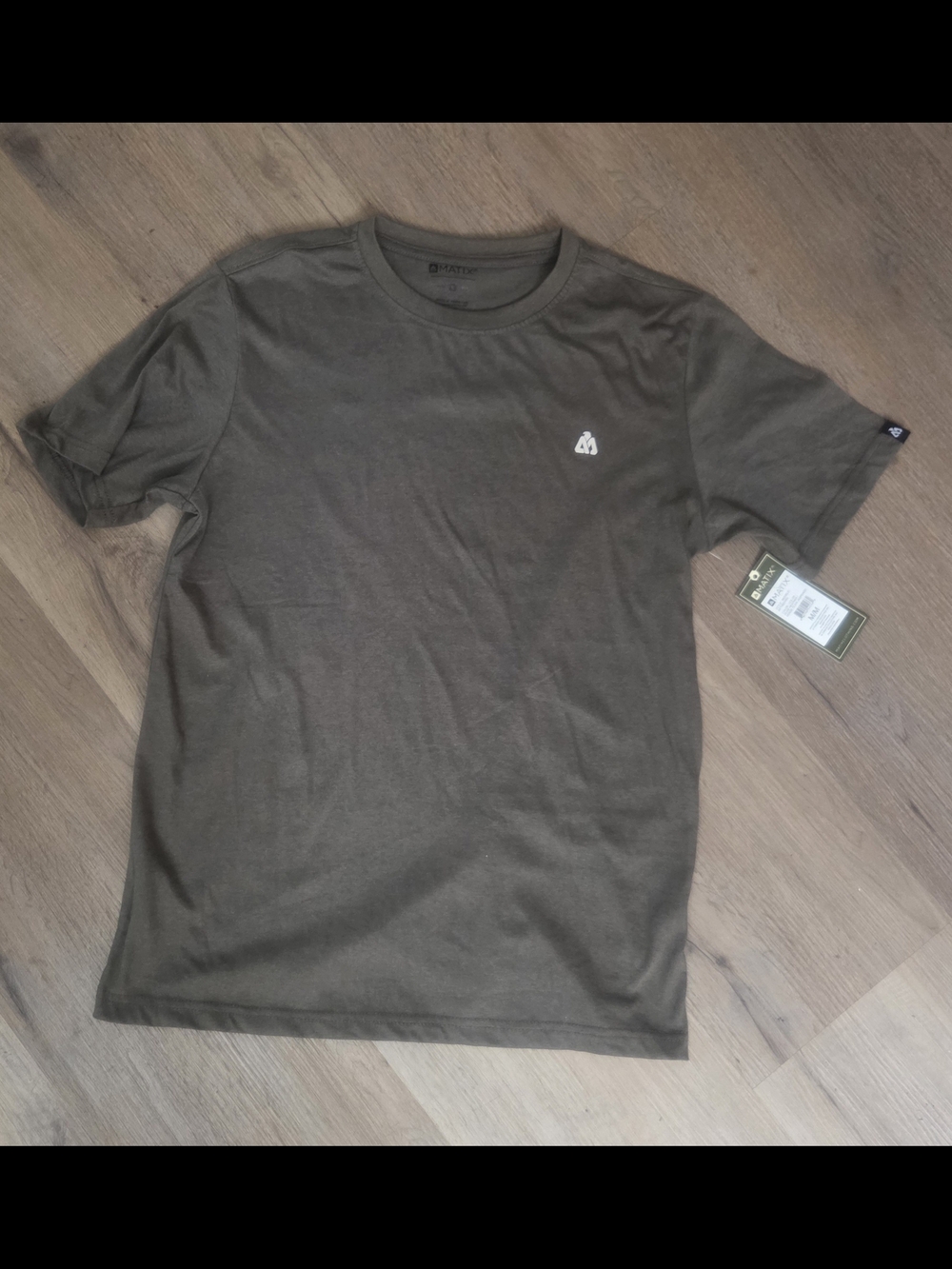 Matix Olive Green Short Sleeve Crew Tee Sz M Bin Y